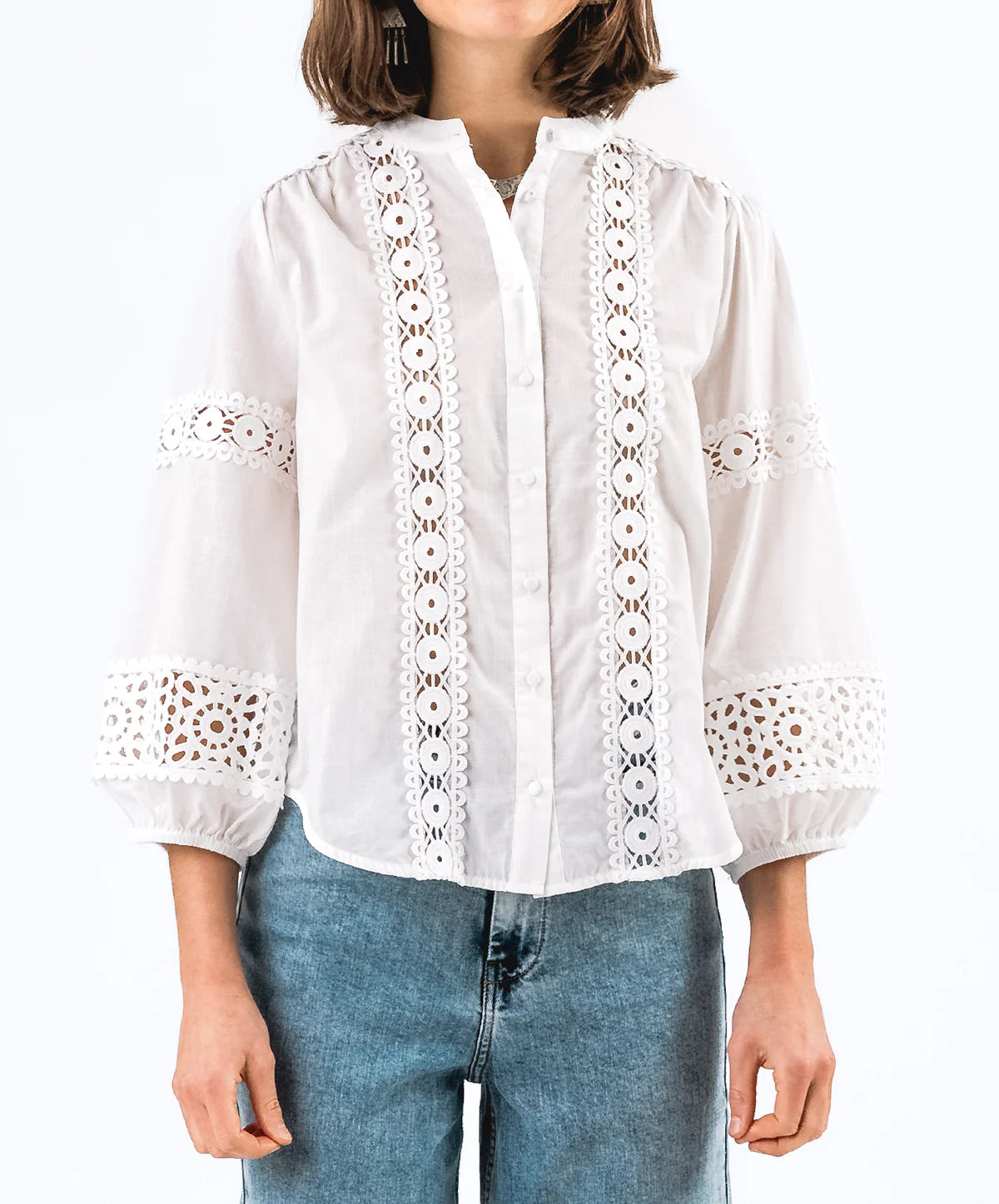 June Embroidered Cotton Shirt
