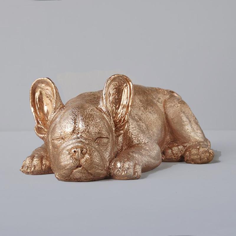 Sleeping Frenchie - Gold
