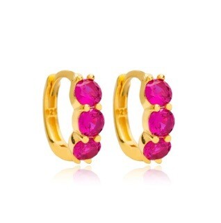 Tali Hoops - Fuchsia