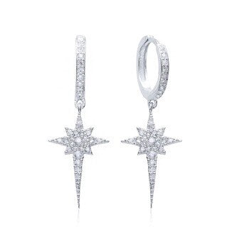 North Star Hoop - Silver