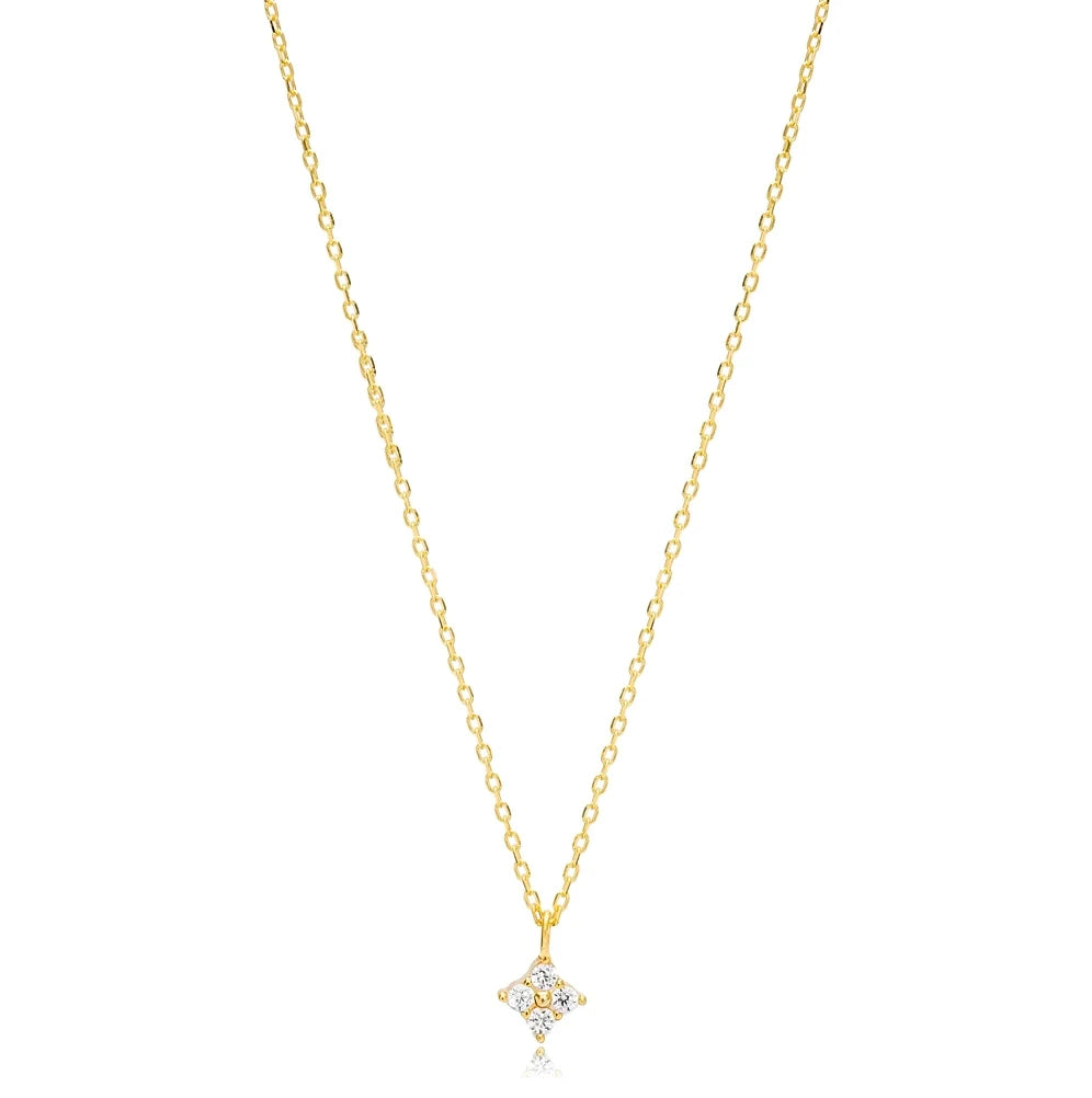 Fleur Rhombus Necklace
