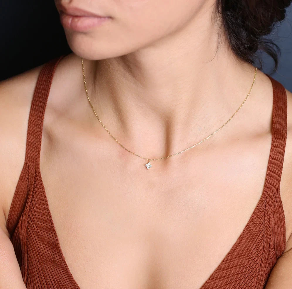 Fleur Rhombus Necklace
