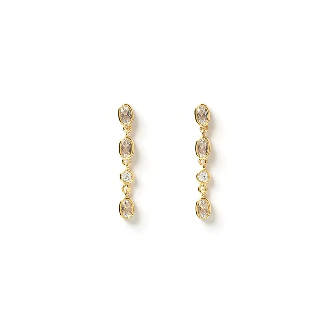 Isadora Gold Earrings - Stone