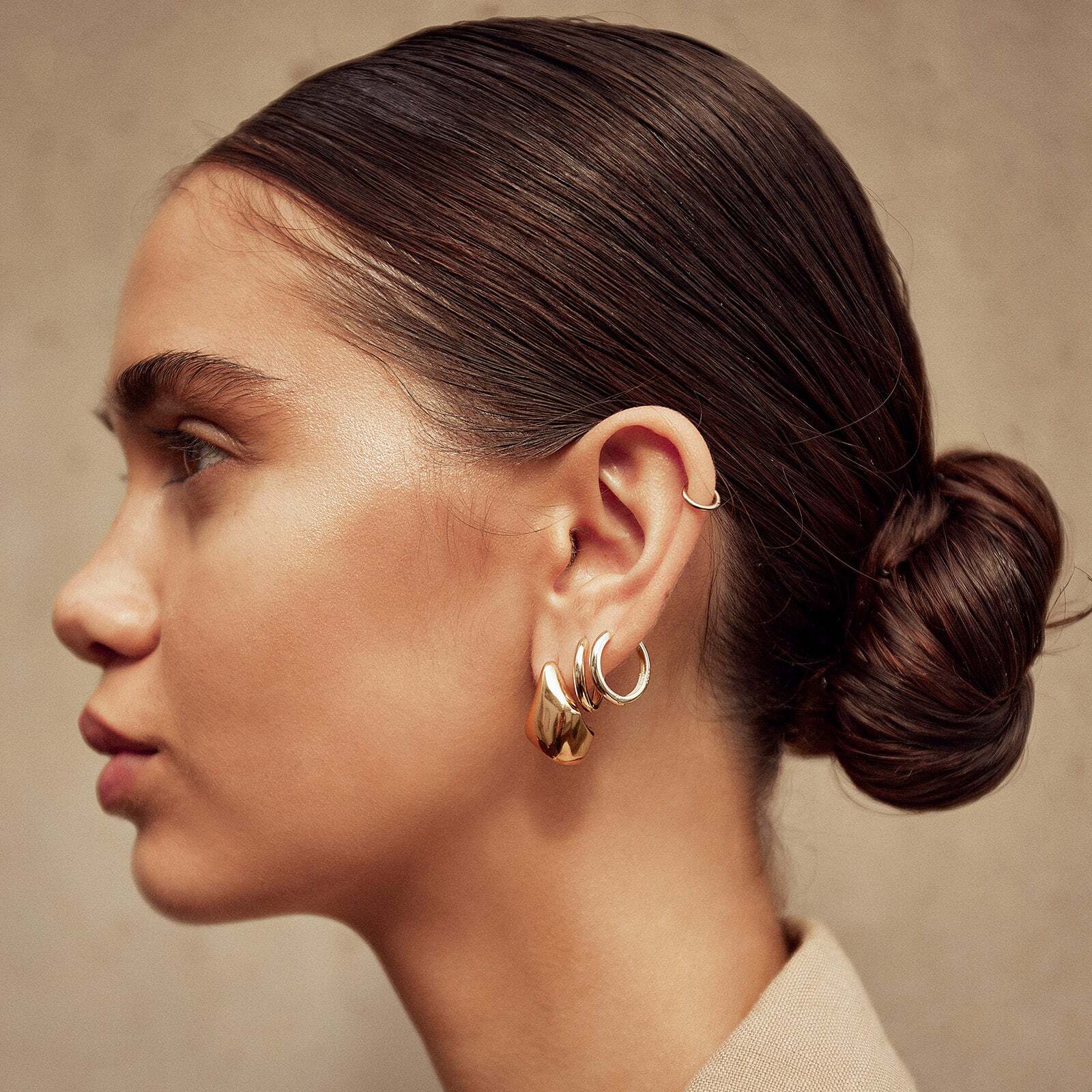 Delphine Gold Earring