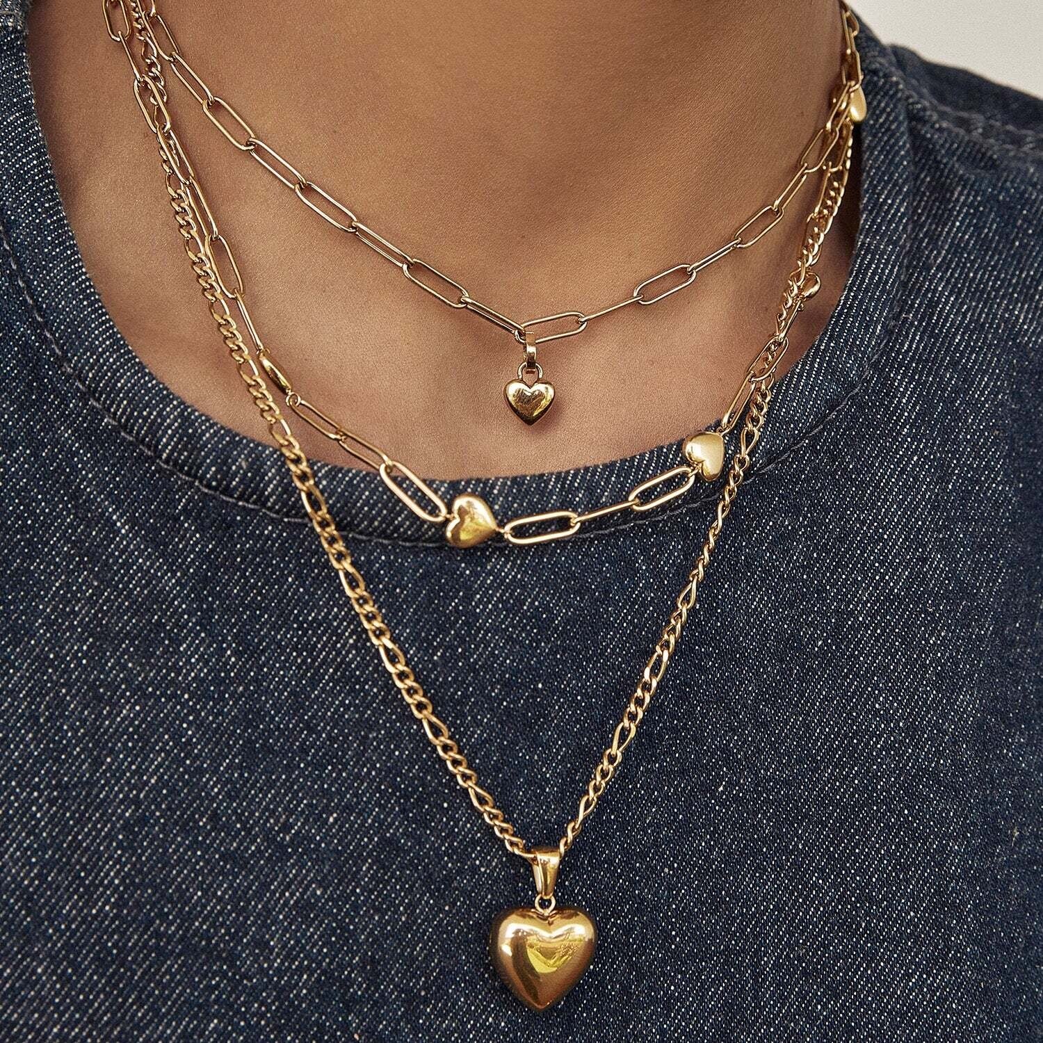 Rose Heart Necklace