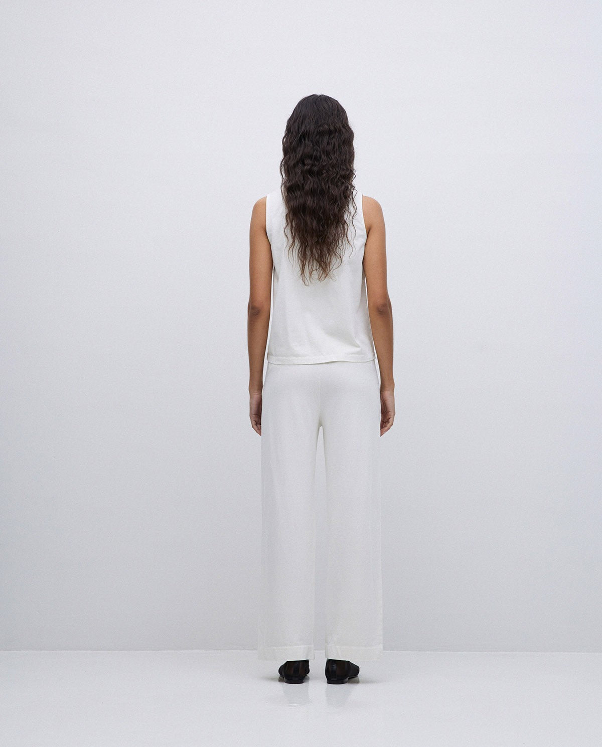 Ecru Cotton Pants - 42222