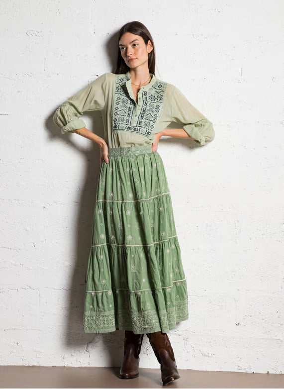 Charlotte Skirt - Moss