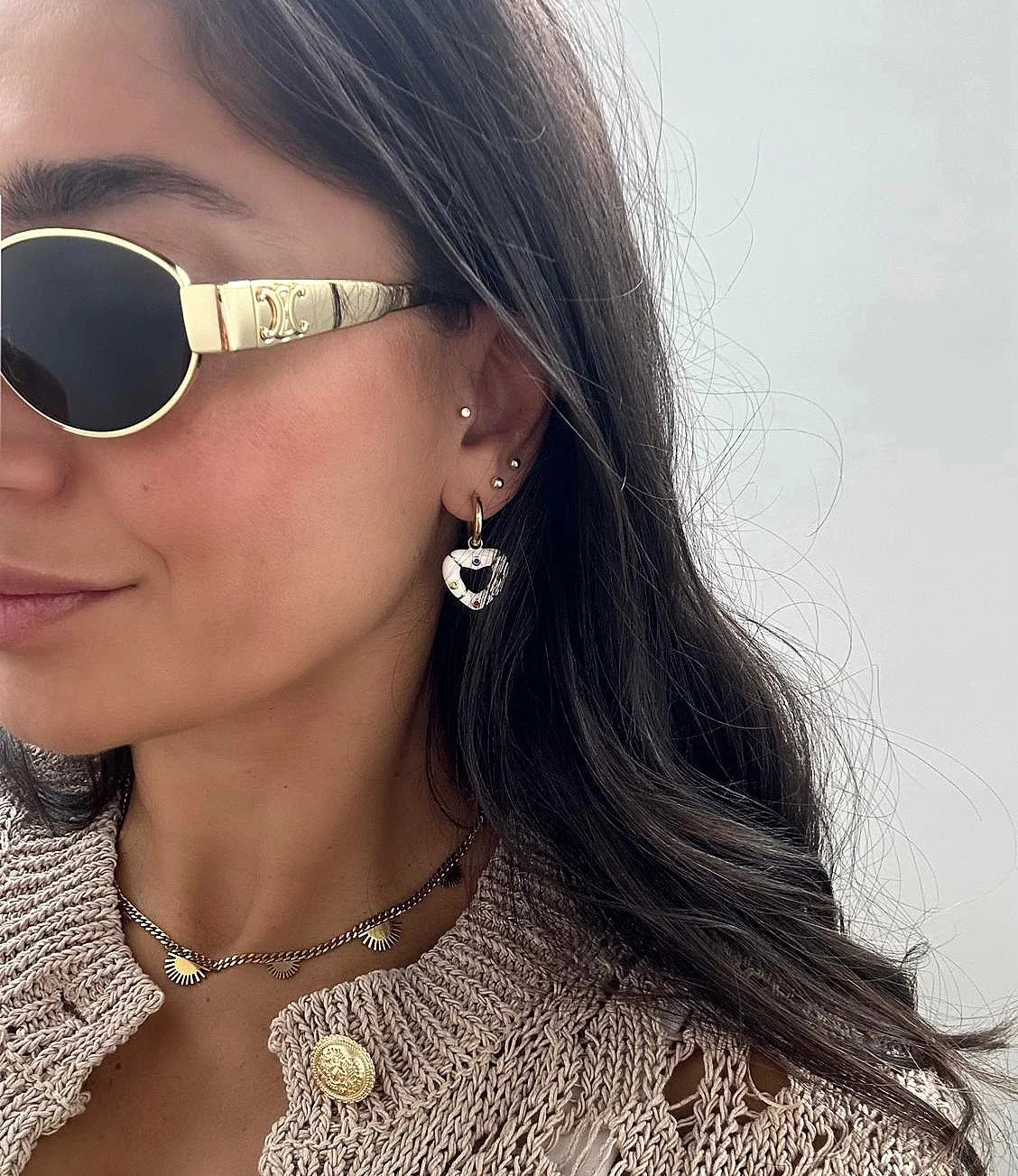 Fiorentina Earrings - White