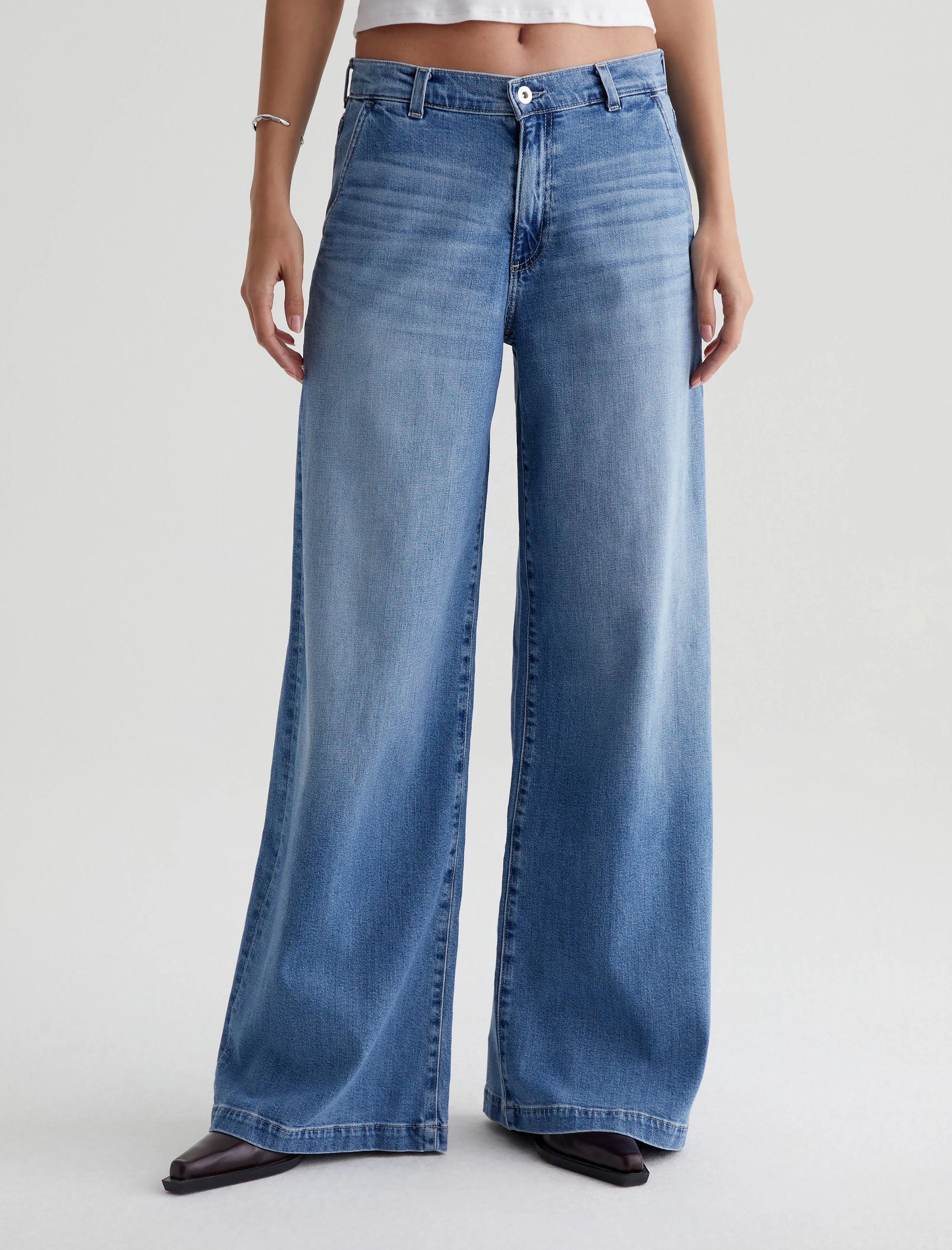 Stella Jeans - Long Slung Palazzo / Dune