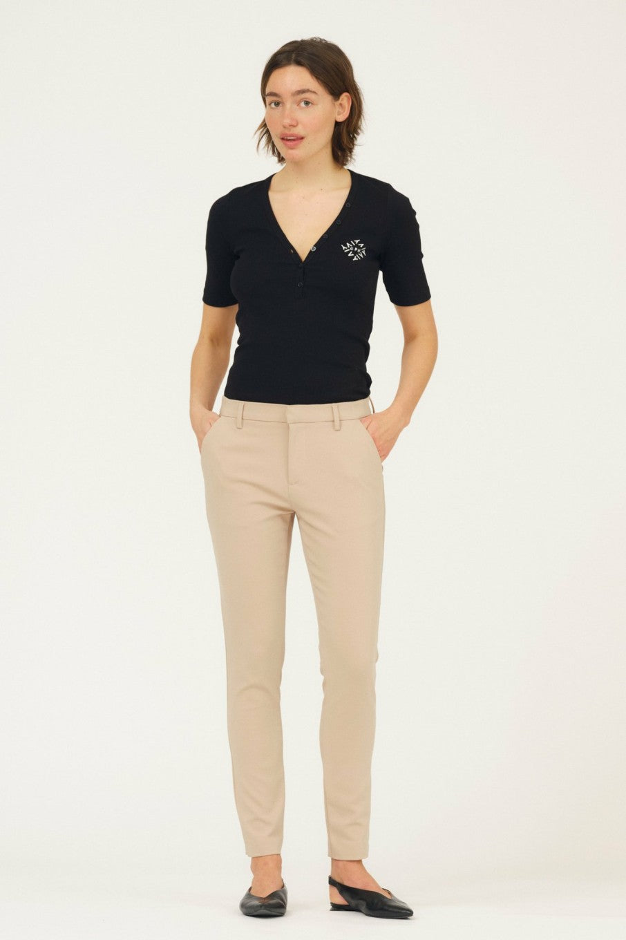 Alice MW Pant - Twill Beige