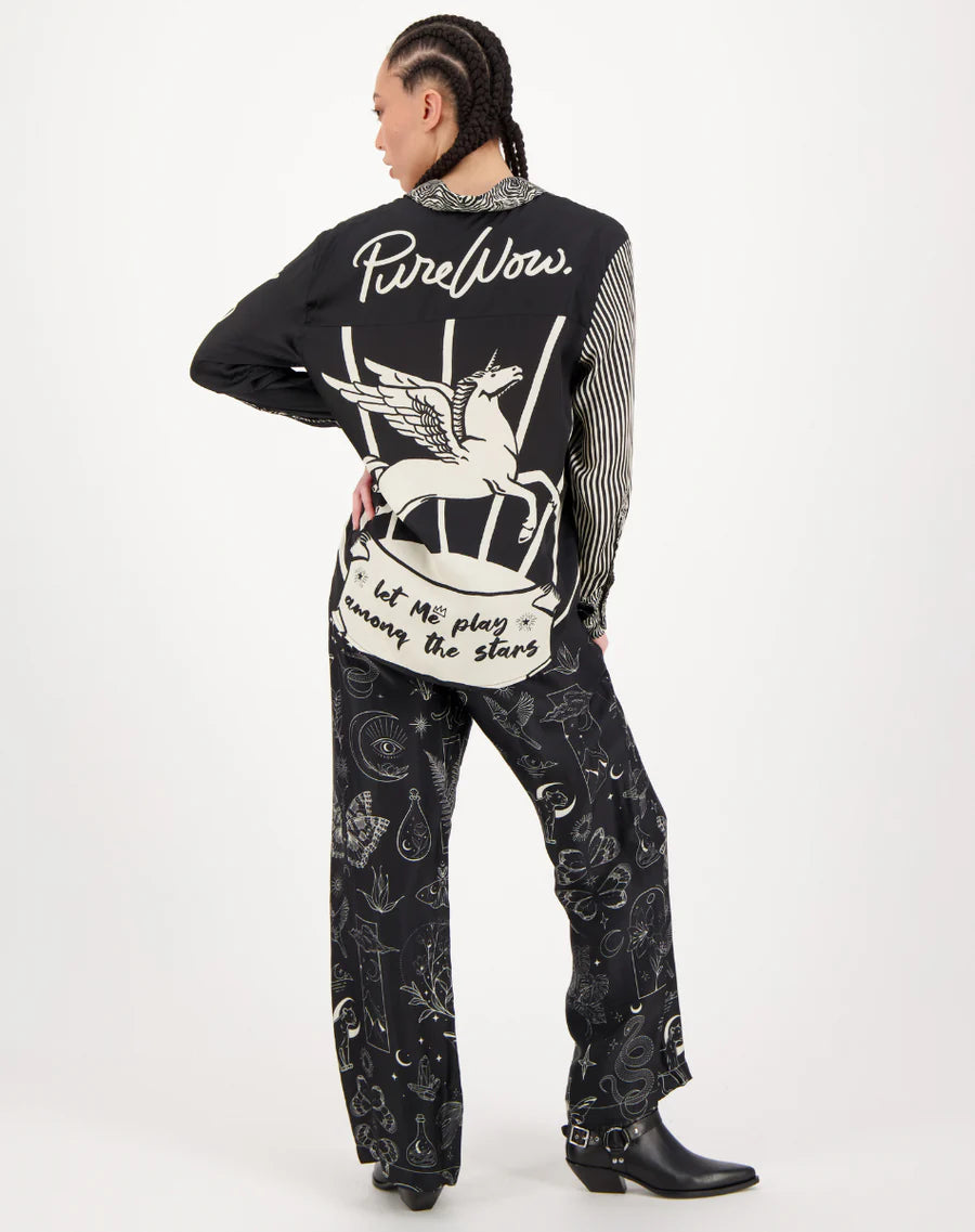 Bailey Straight Leg Pants - Black Magic