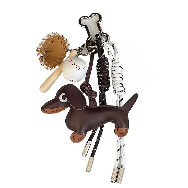 Baseball Dog Bag Charm