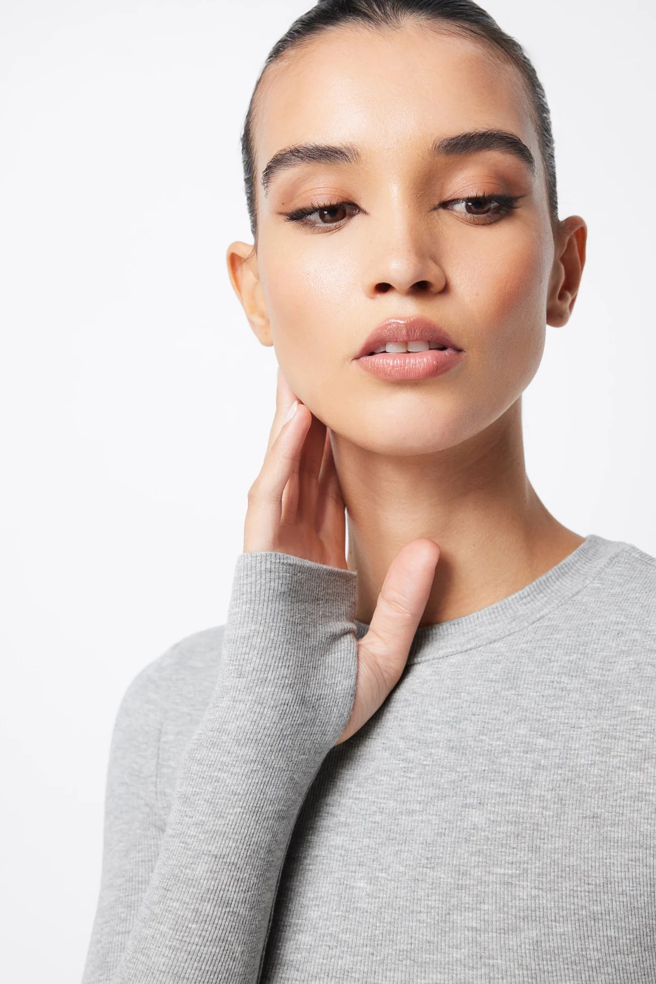 Brooklyn Top - Grey Marle