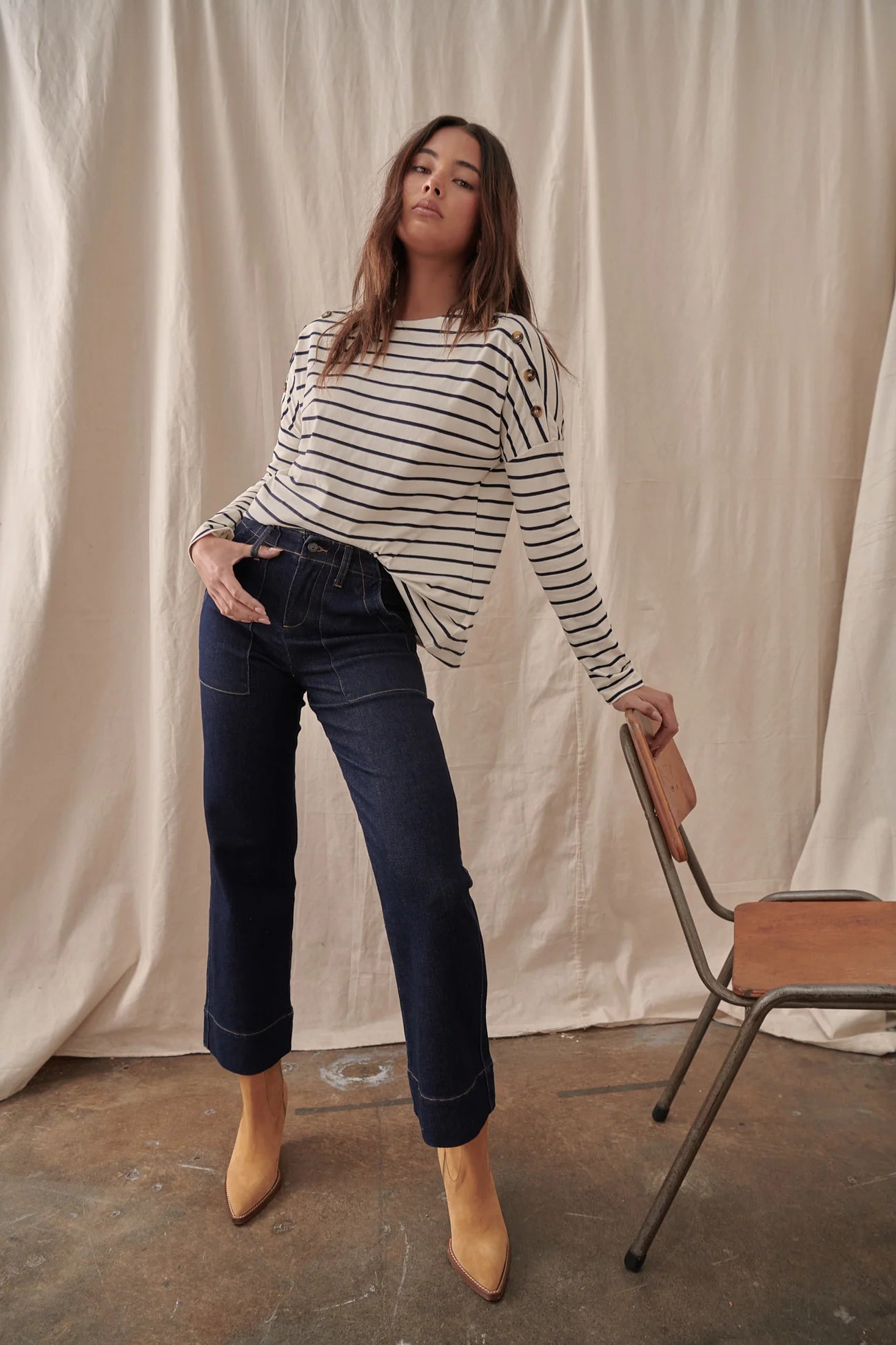 Celeste Pant -Indigo