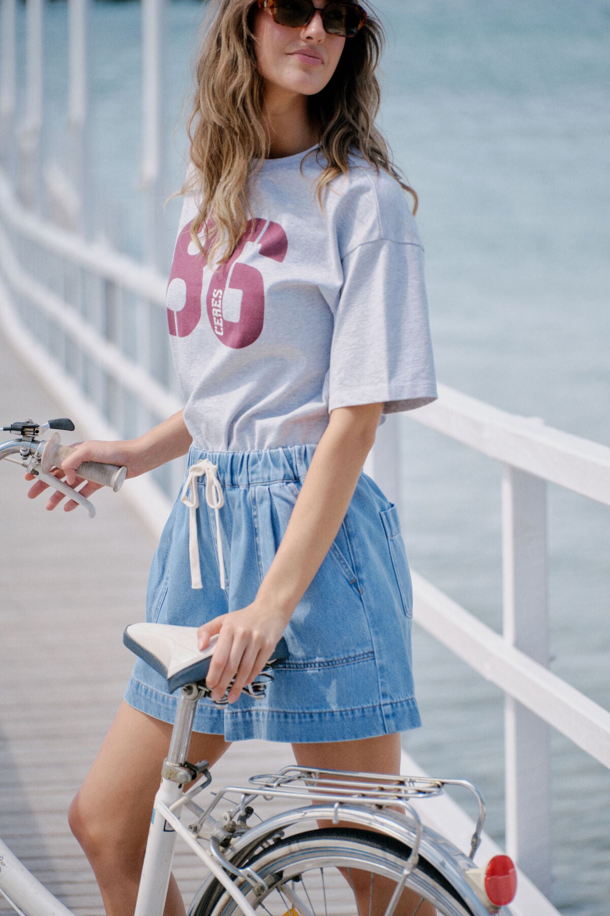 Boyfriend Tee - Cloud Marle