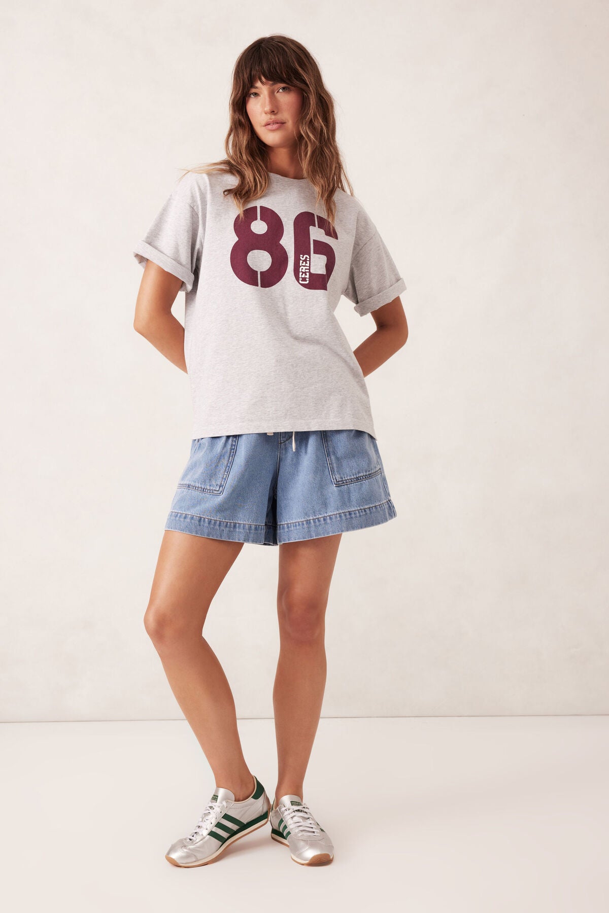 Boyfriend Tee - Cloud Marle