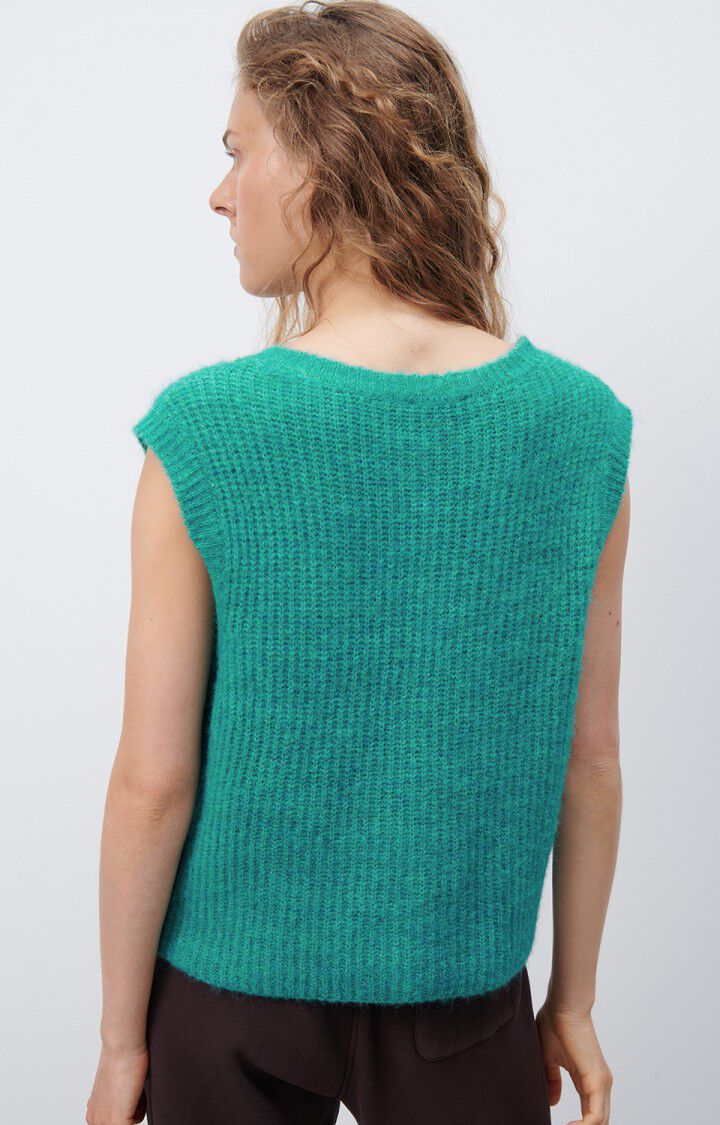 East Knit Vest - Duck Blue Melange
