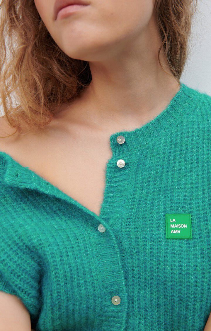 East Knit Vest - Duck Blue Melange