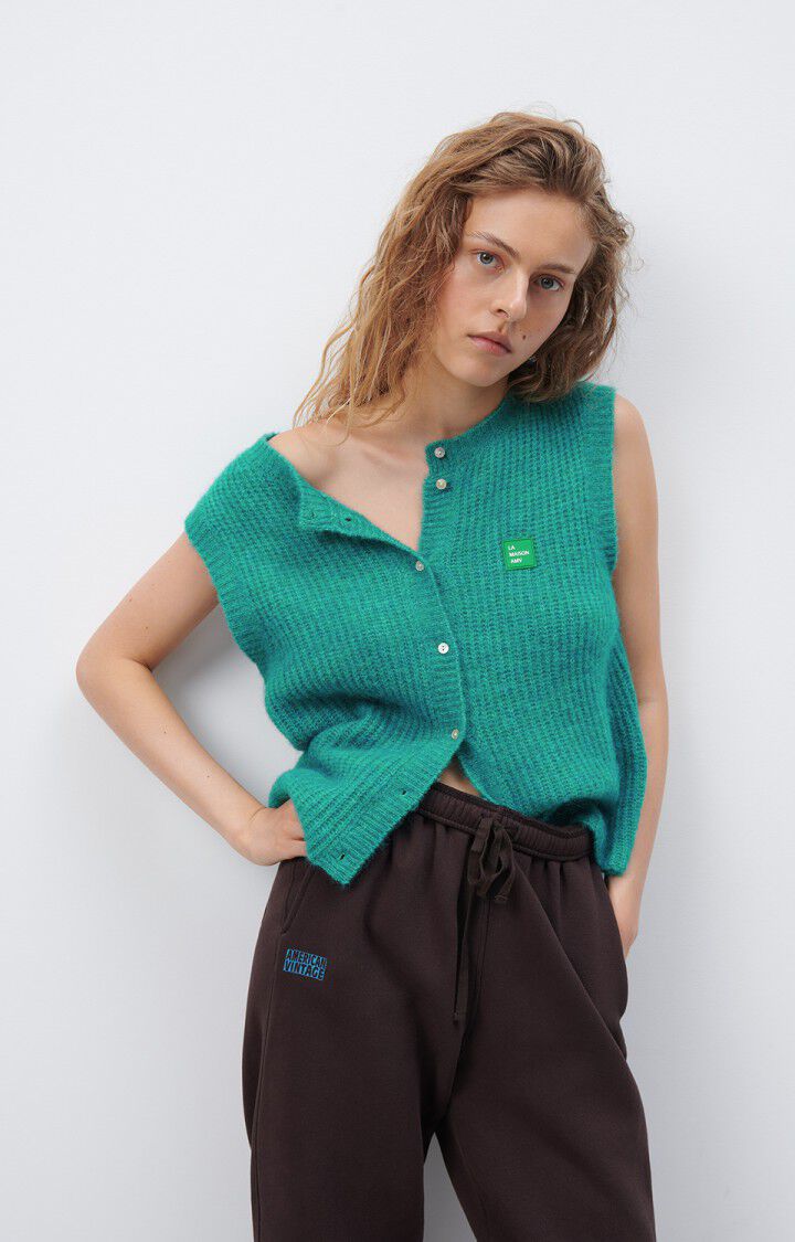 East Knit Vest - Duck Blue Melange