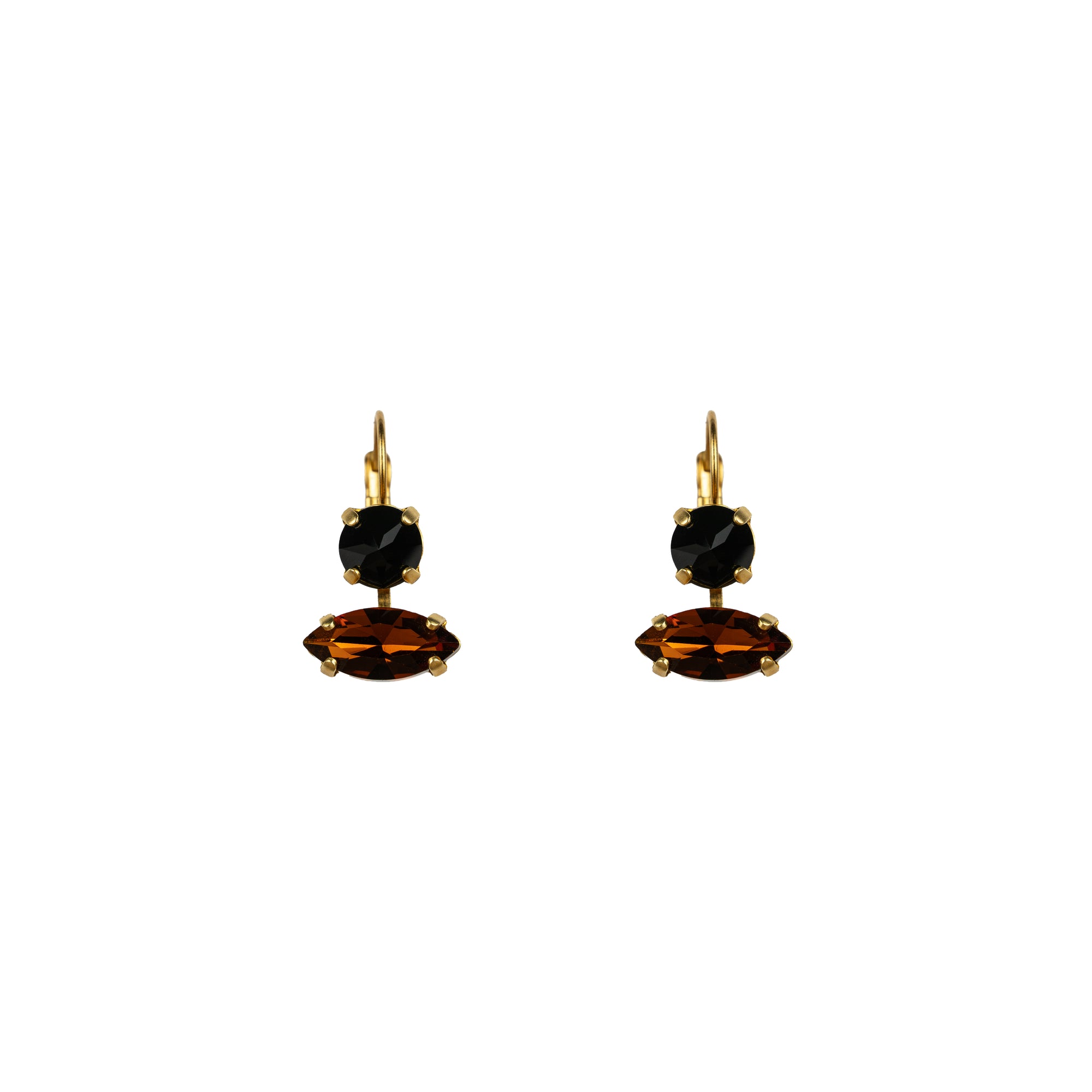 Stella Rose Earrings - Cognac | Jet Bronze