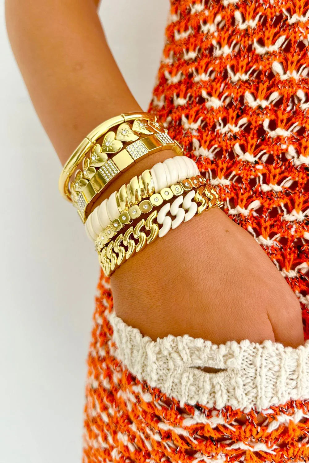 Heart Full Bracelet - Gold