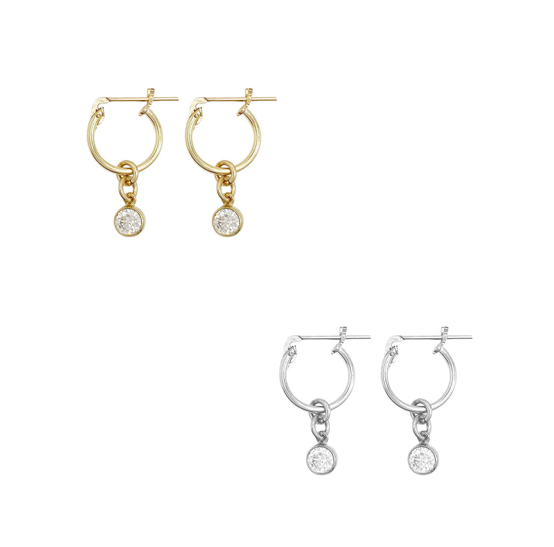 Kitt Gem Hoop - Gold