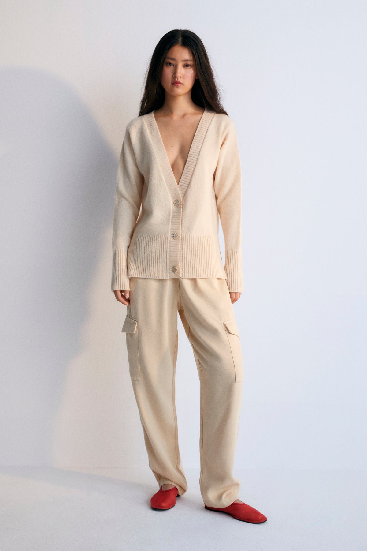 Chios Womens Cargo Pant - Macadamia