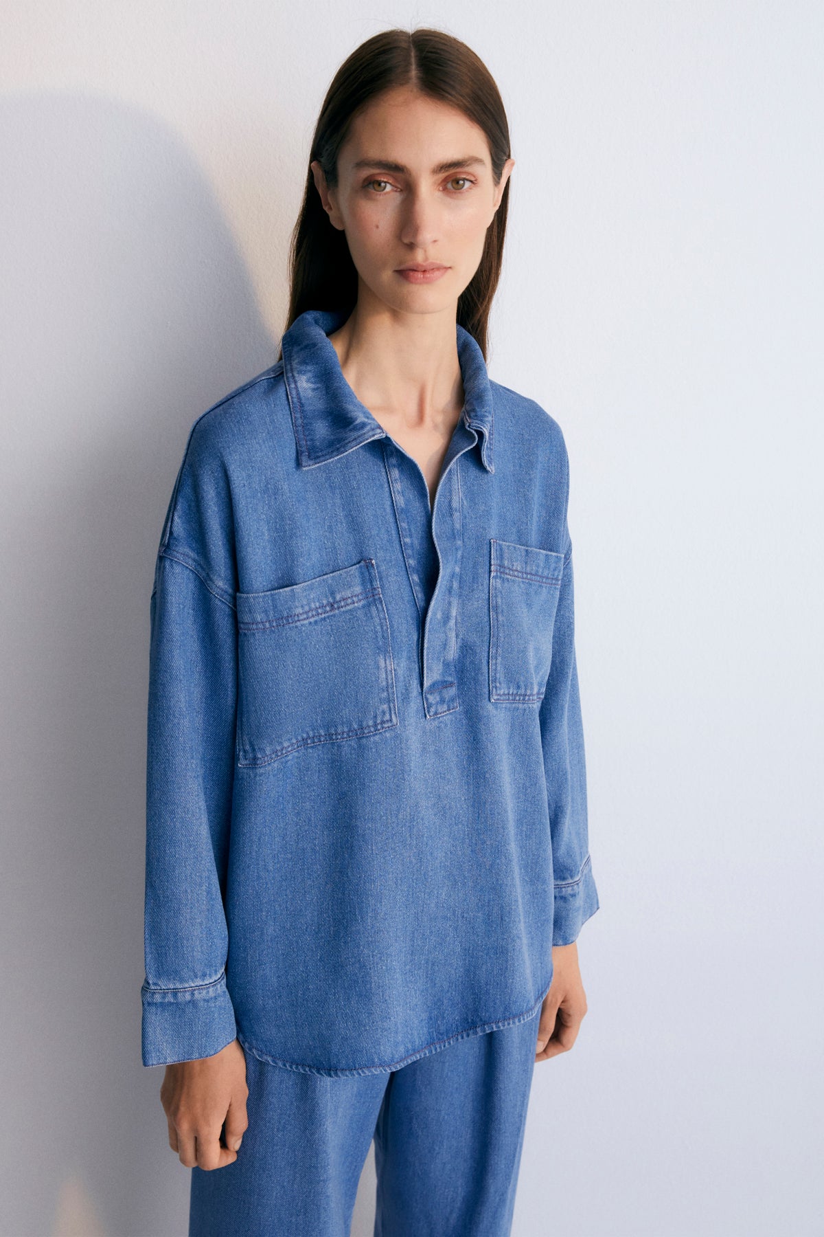 Ophelia Shirt - Powder Blue