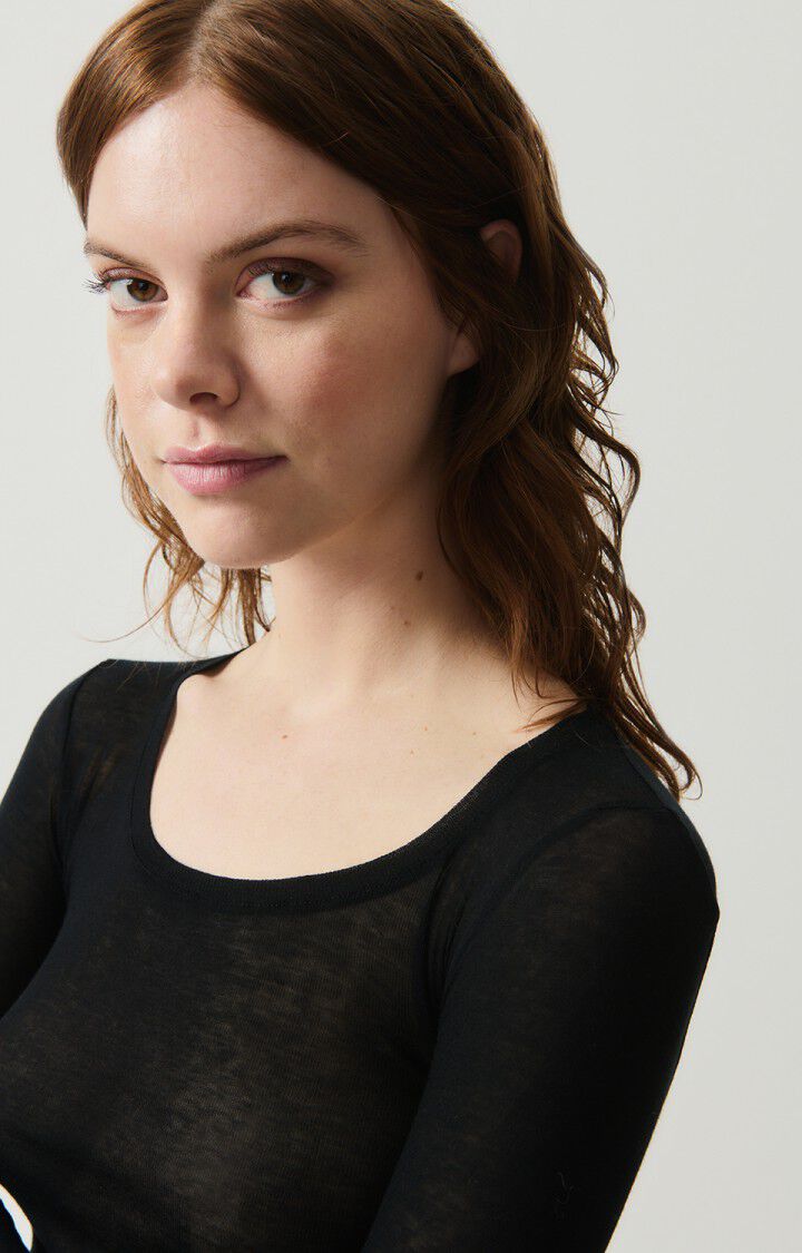 Womens T-shirt Massachusetts - Black