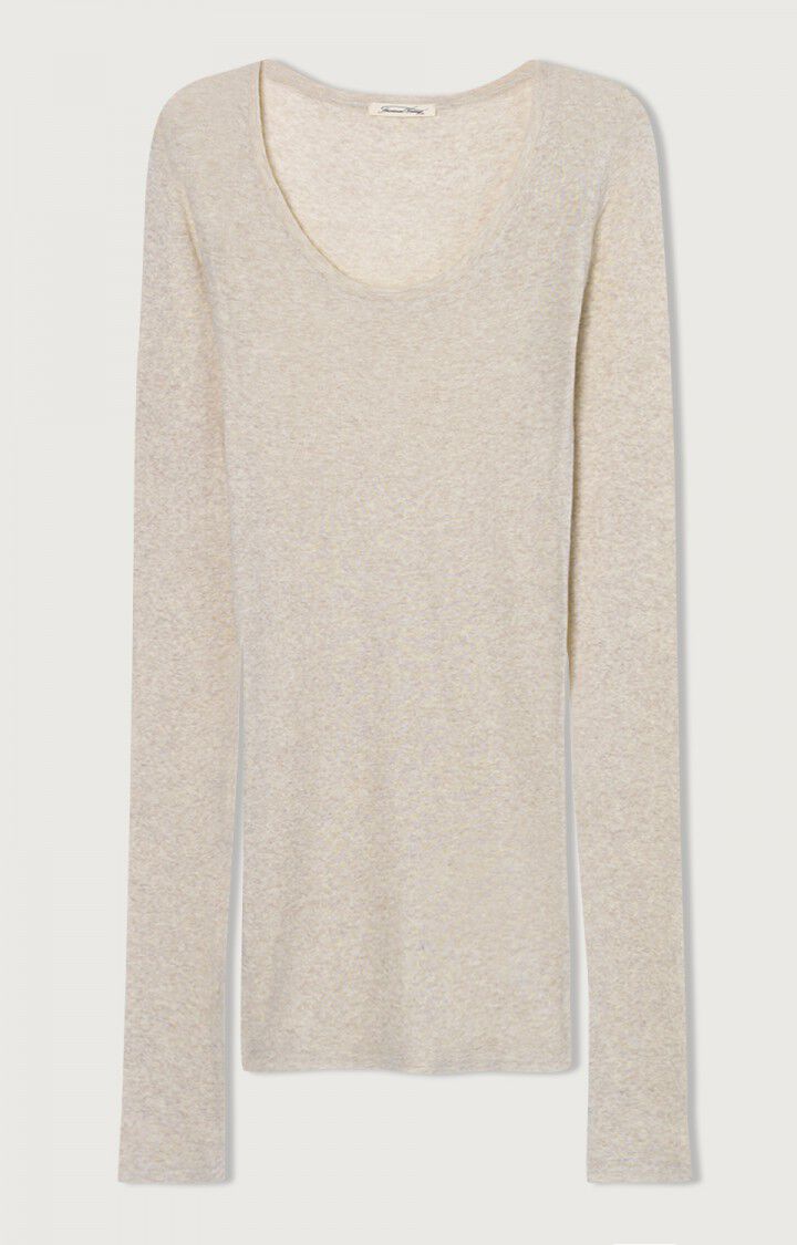 Womens T-shirt Massachusetts - Cream Melange