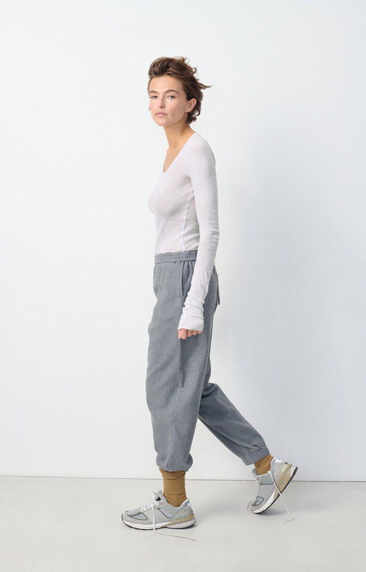 Womens T-shirt Massachusetts - Heather Grey