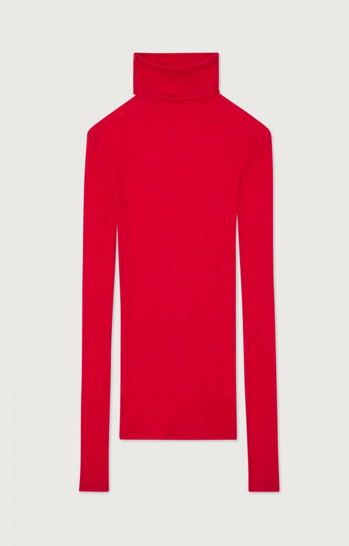 Women's t-shirt Massachusetts Turtle Neck MAS08 - Chilli Red