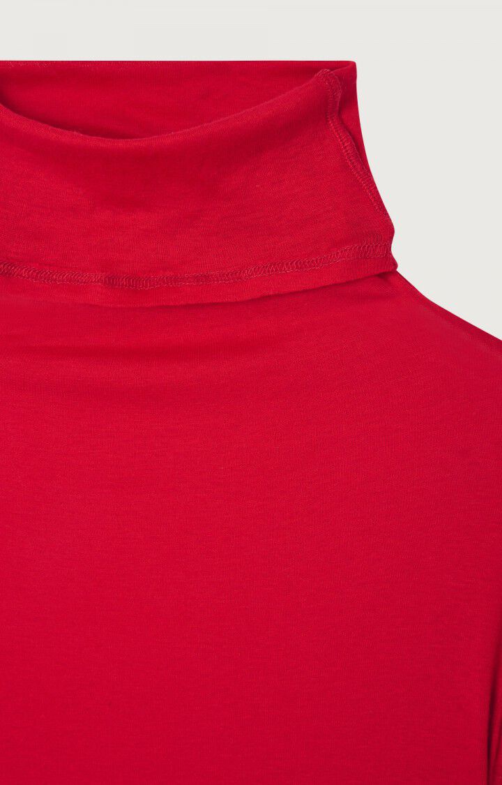 Women's t-shirt Massachusetts Turtle Neck MAS08 - Chilli Red