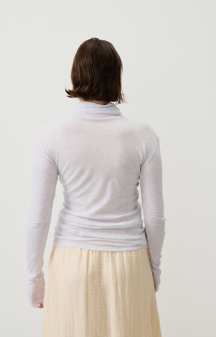 Women's t-shirt Massachusetts Turtle Neck MAS08 - Heather Grey