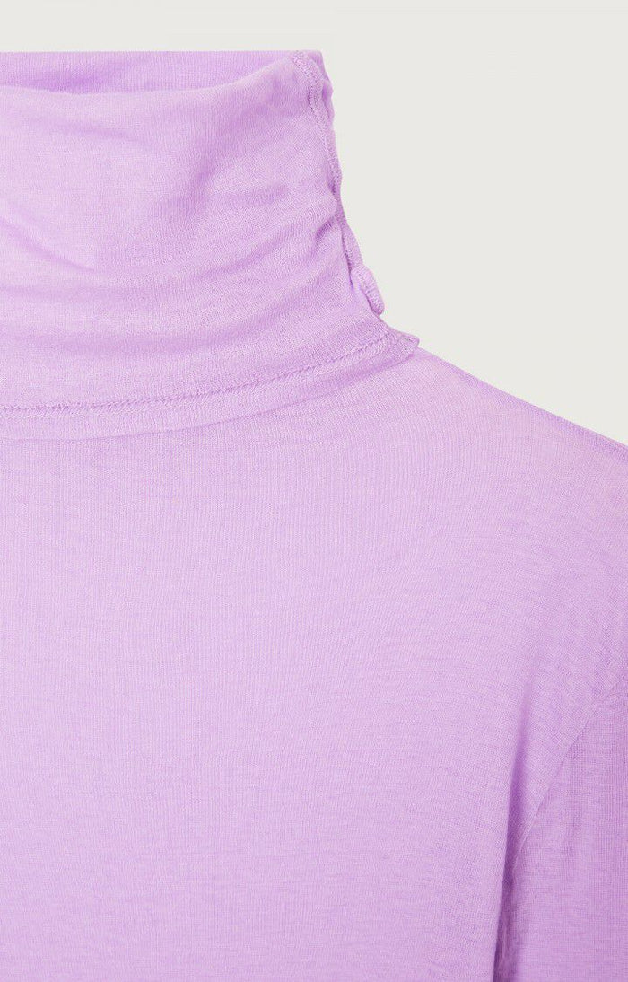 Women's t-shirt Massachusetts Turtle Neck MAS08 - Vintage Parme