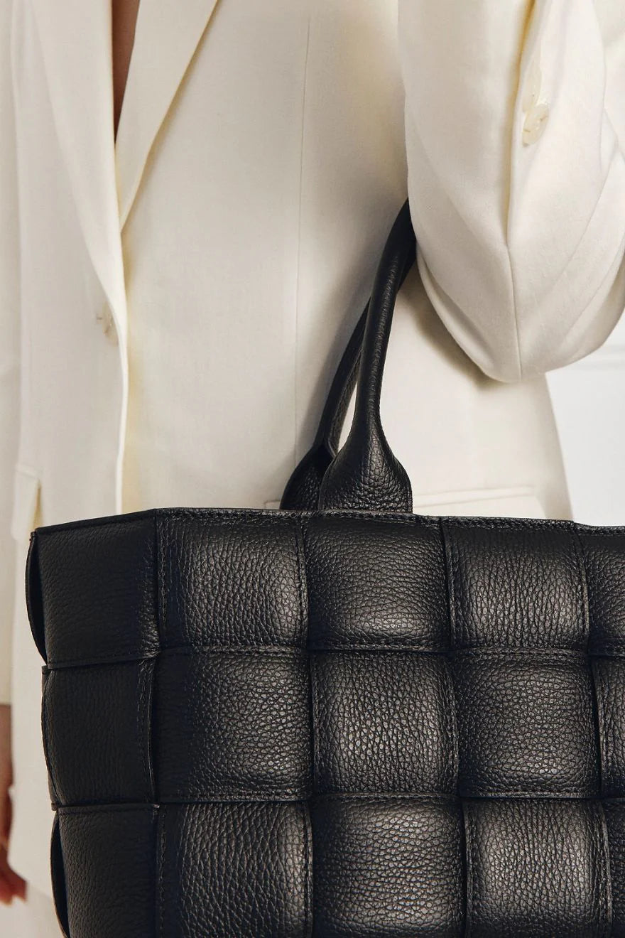 Margot XL Woven Bag - Black