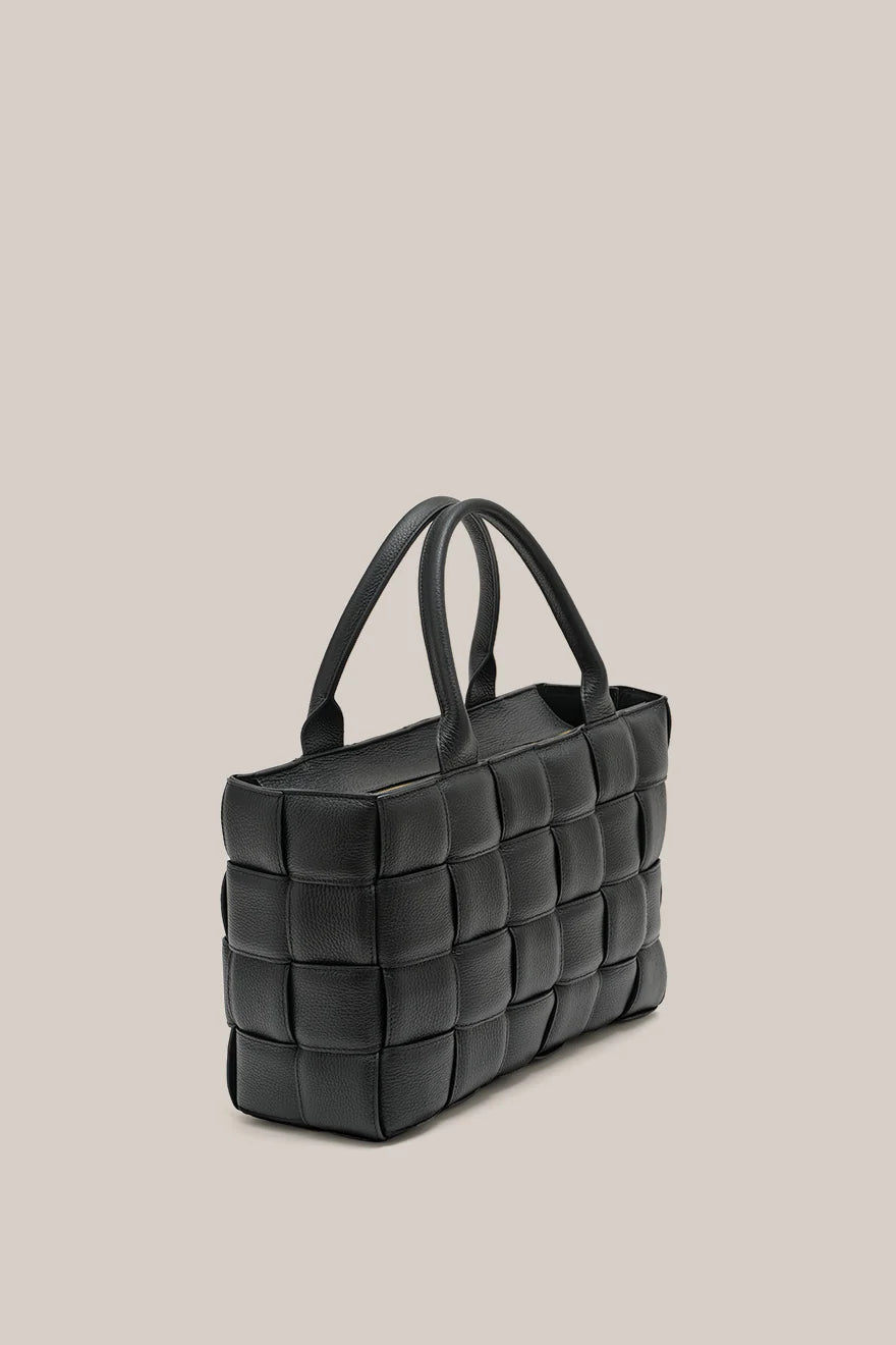 Margot XL Woven Bag - Black