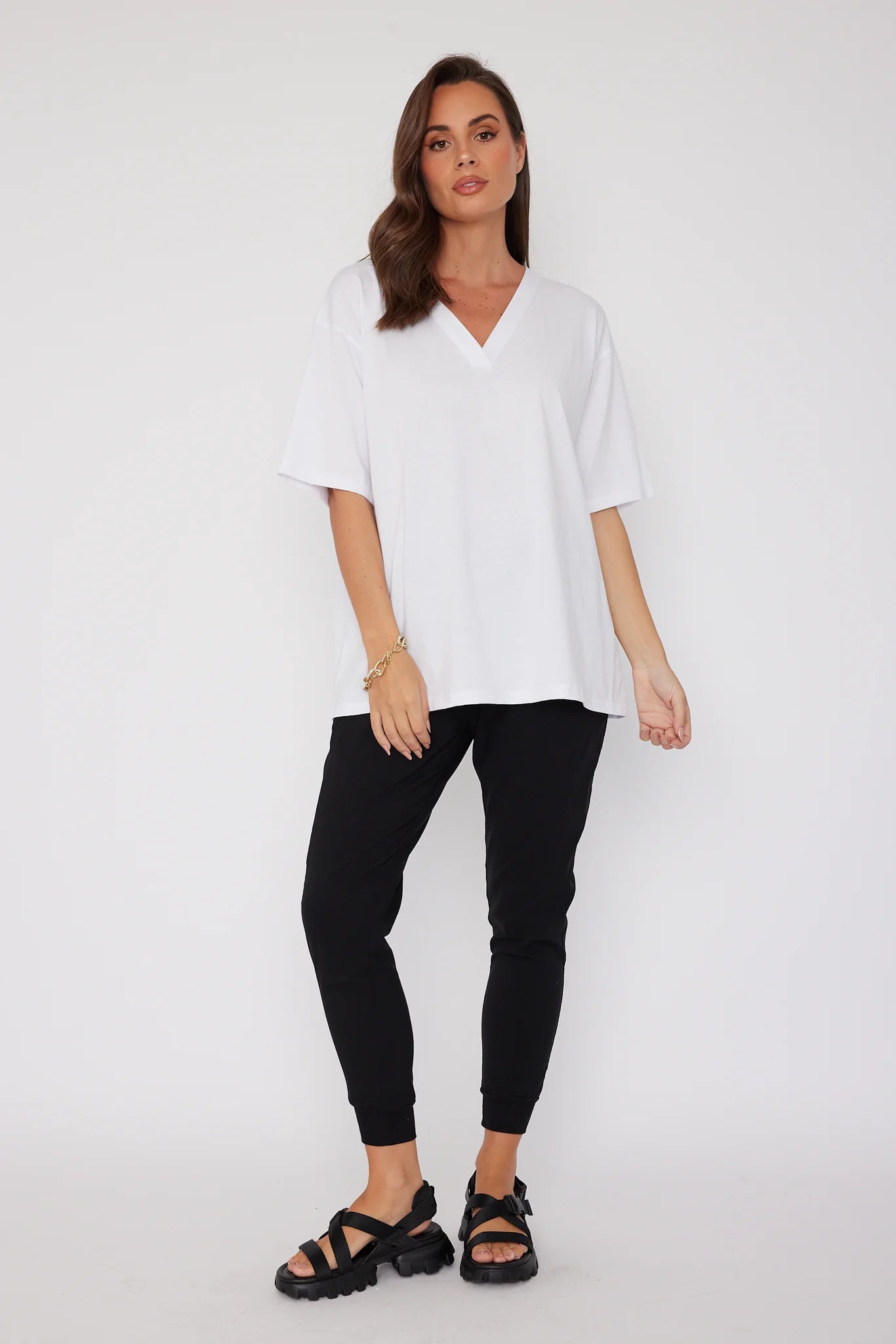 Nix V-Neck T-Shirt - White