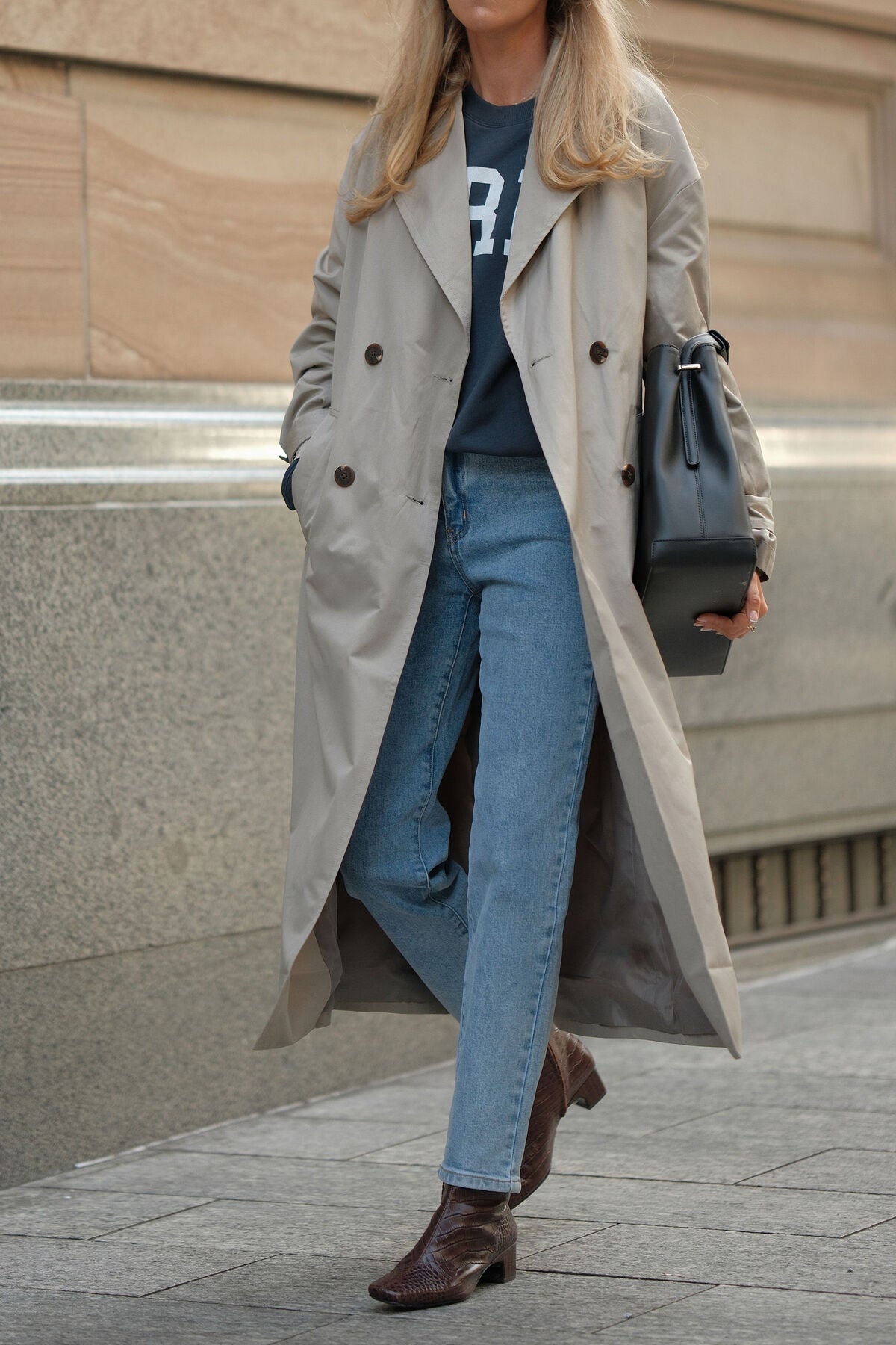 Oversized Trench - Ash Green