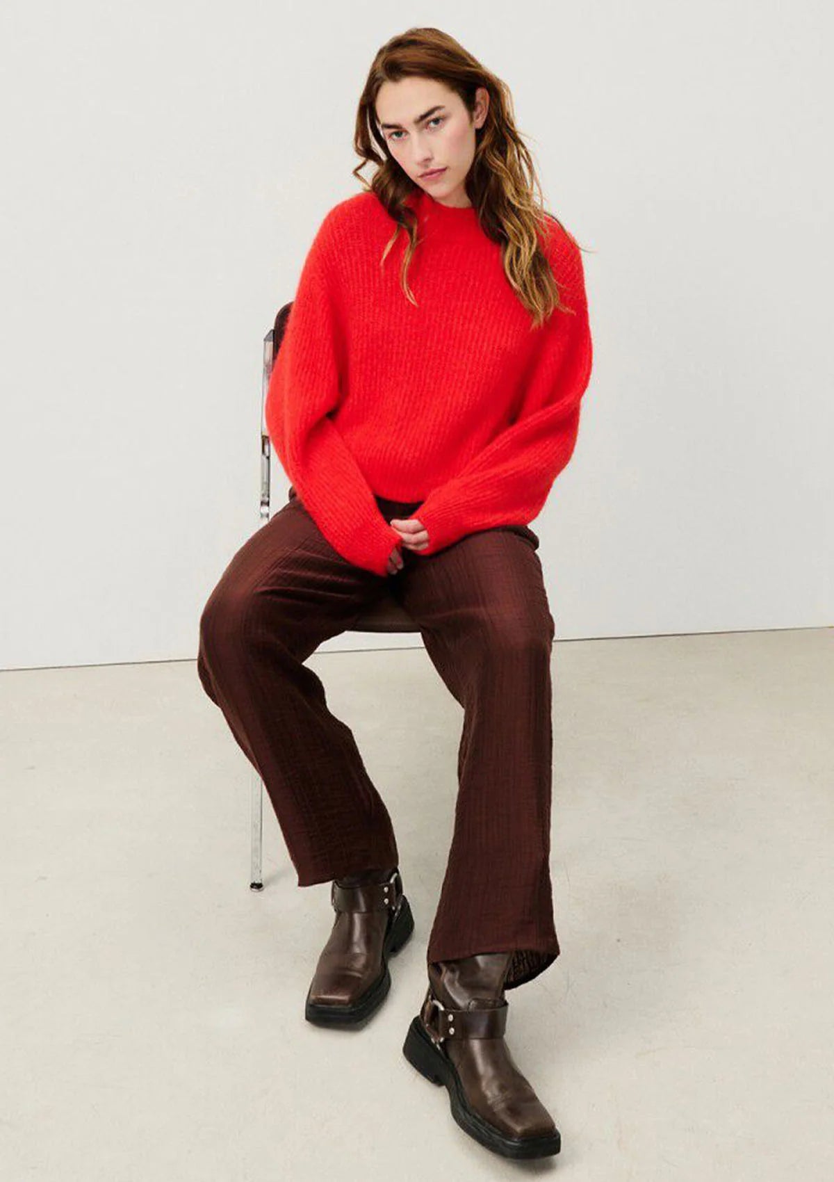 Womens Pullover - East18Q Chilli