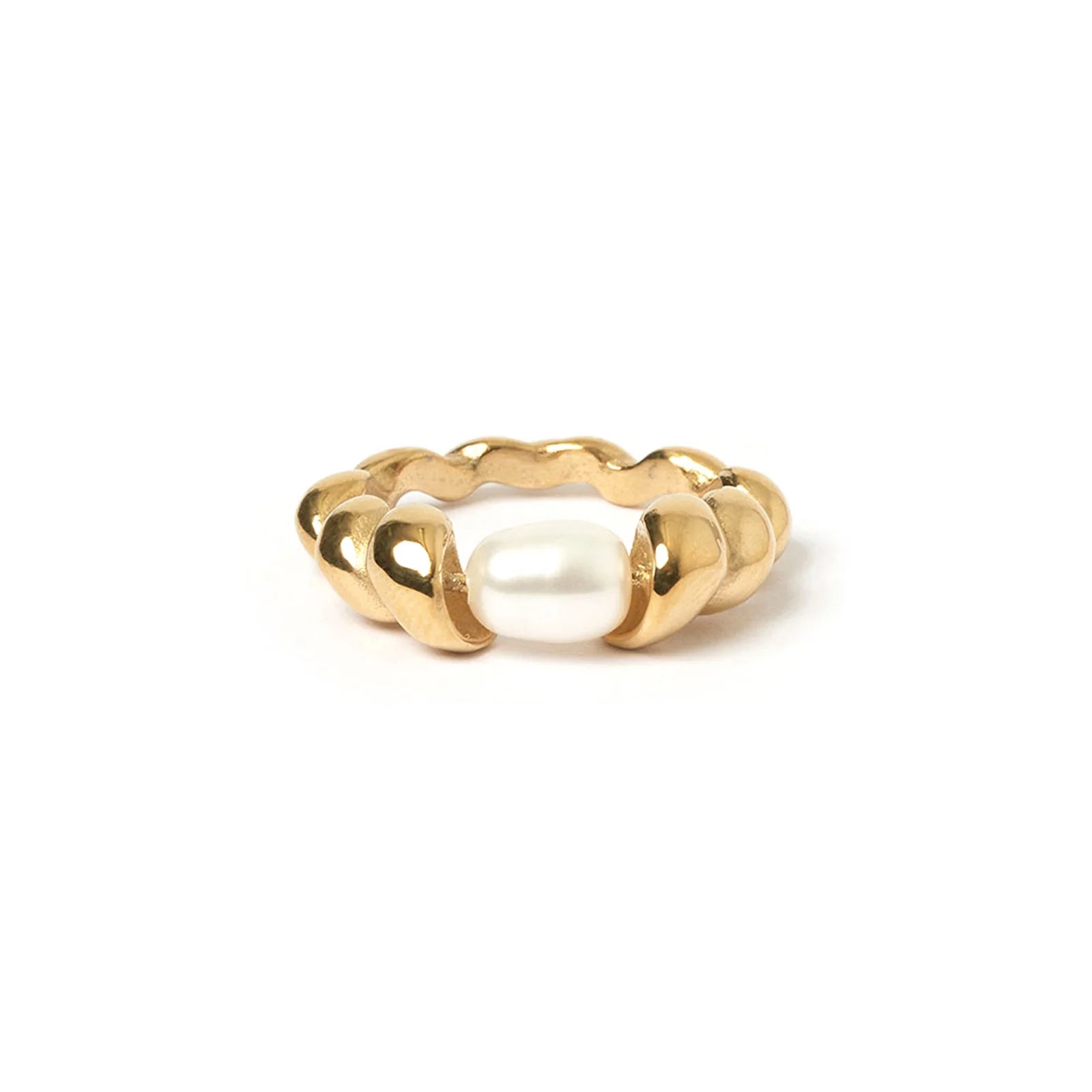 Riviera Gold & Pearl Ring