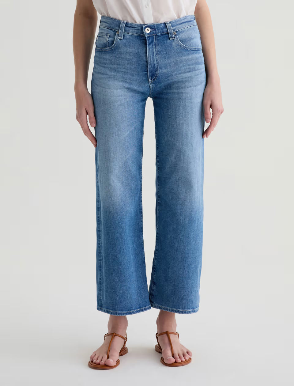 Saige Wide Leg Crop - Oceanic