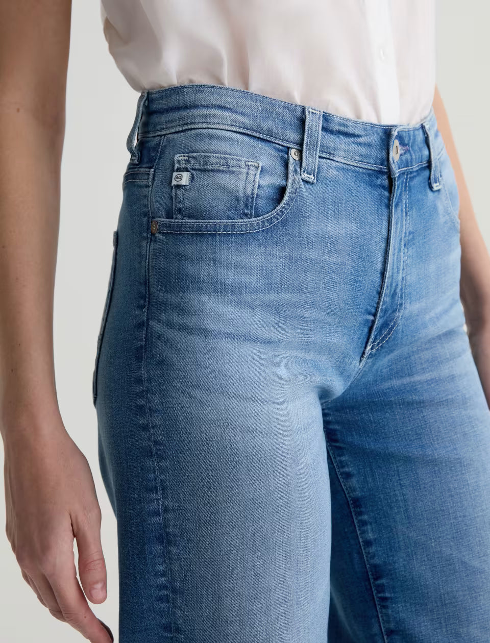 Saige Wide Leg Crop - Oceanic