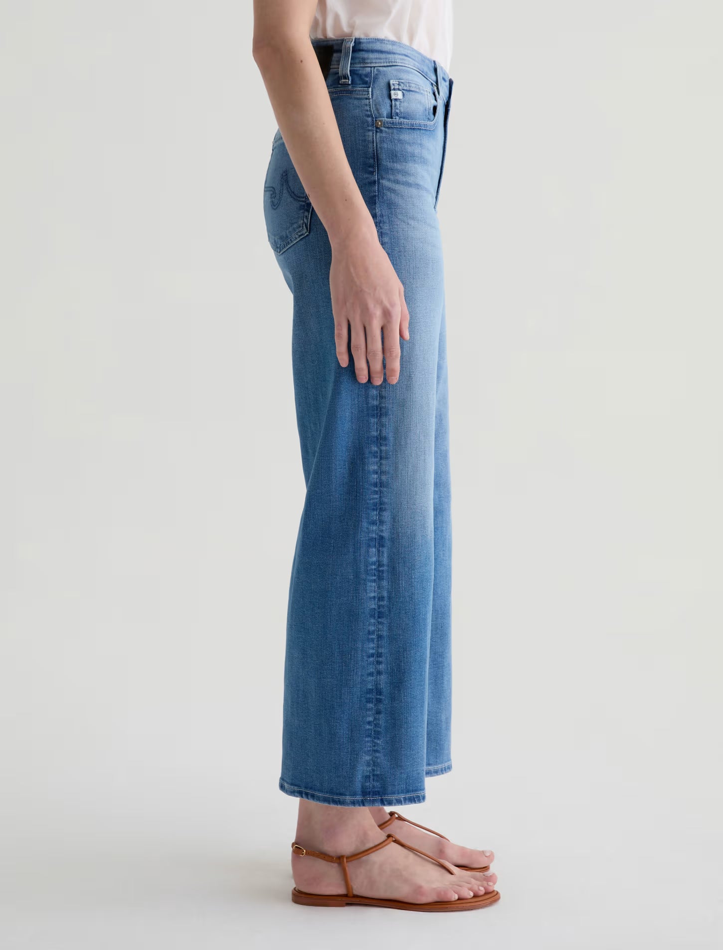 Saige Wide Leg Crop - Oceanic