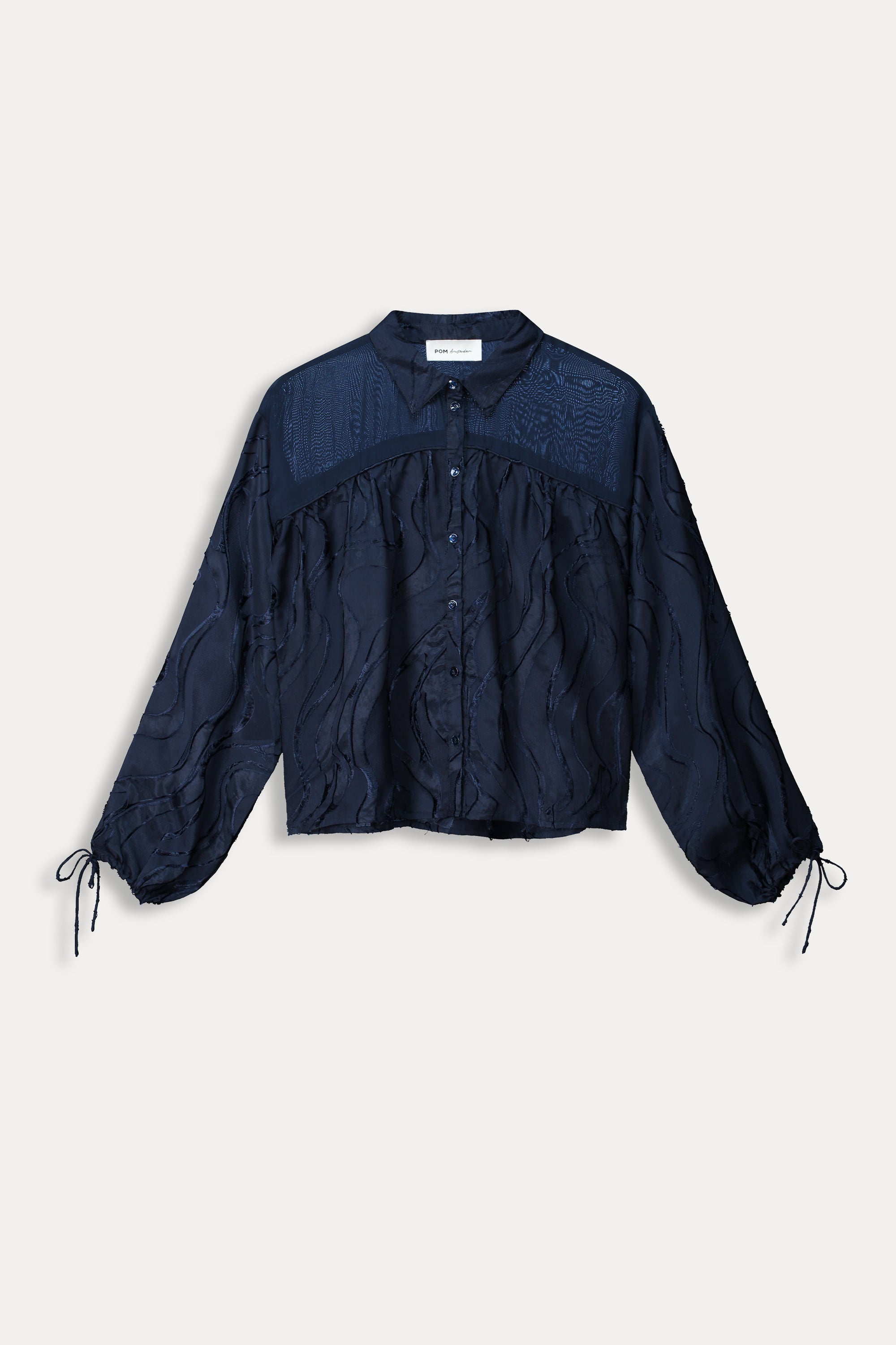 Blue Blouse - Jacquard Midnight