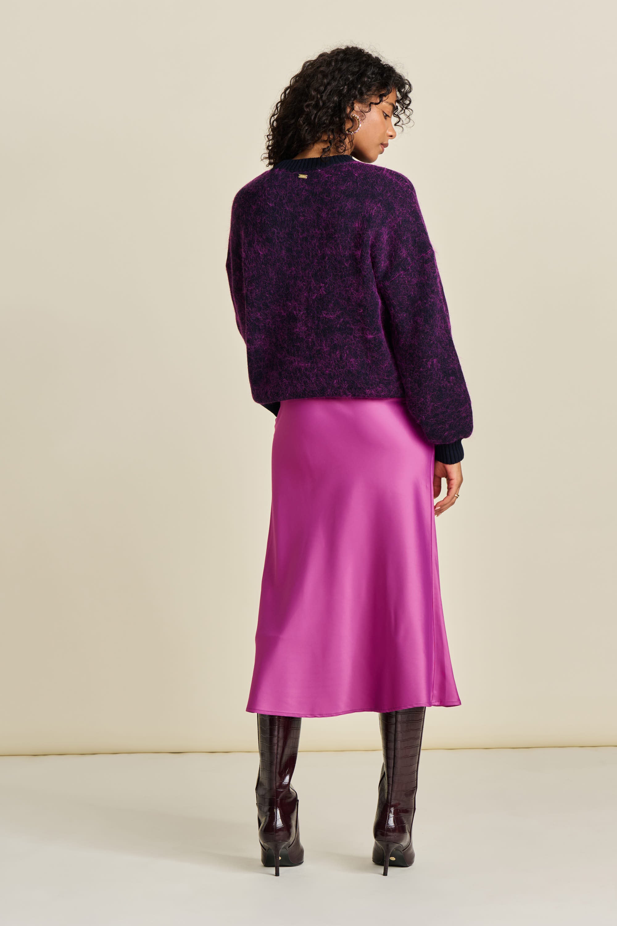 Pink Skirt - Satin Cactus Pink