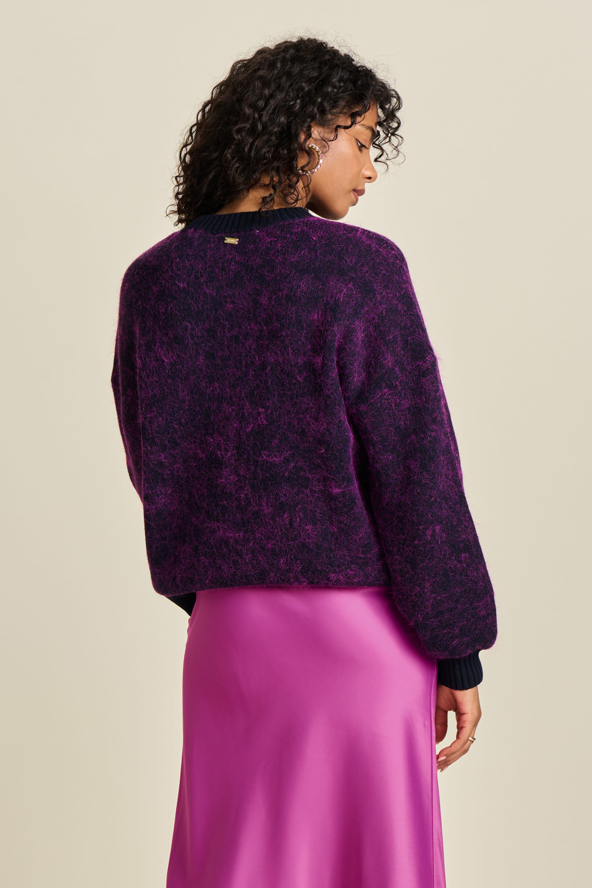 Purple Jumper - Feather Midnight Blue