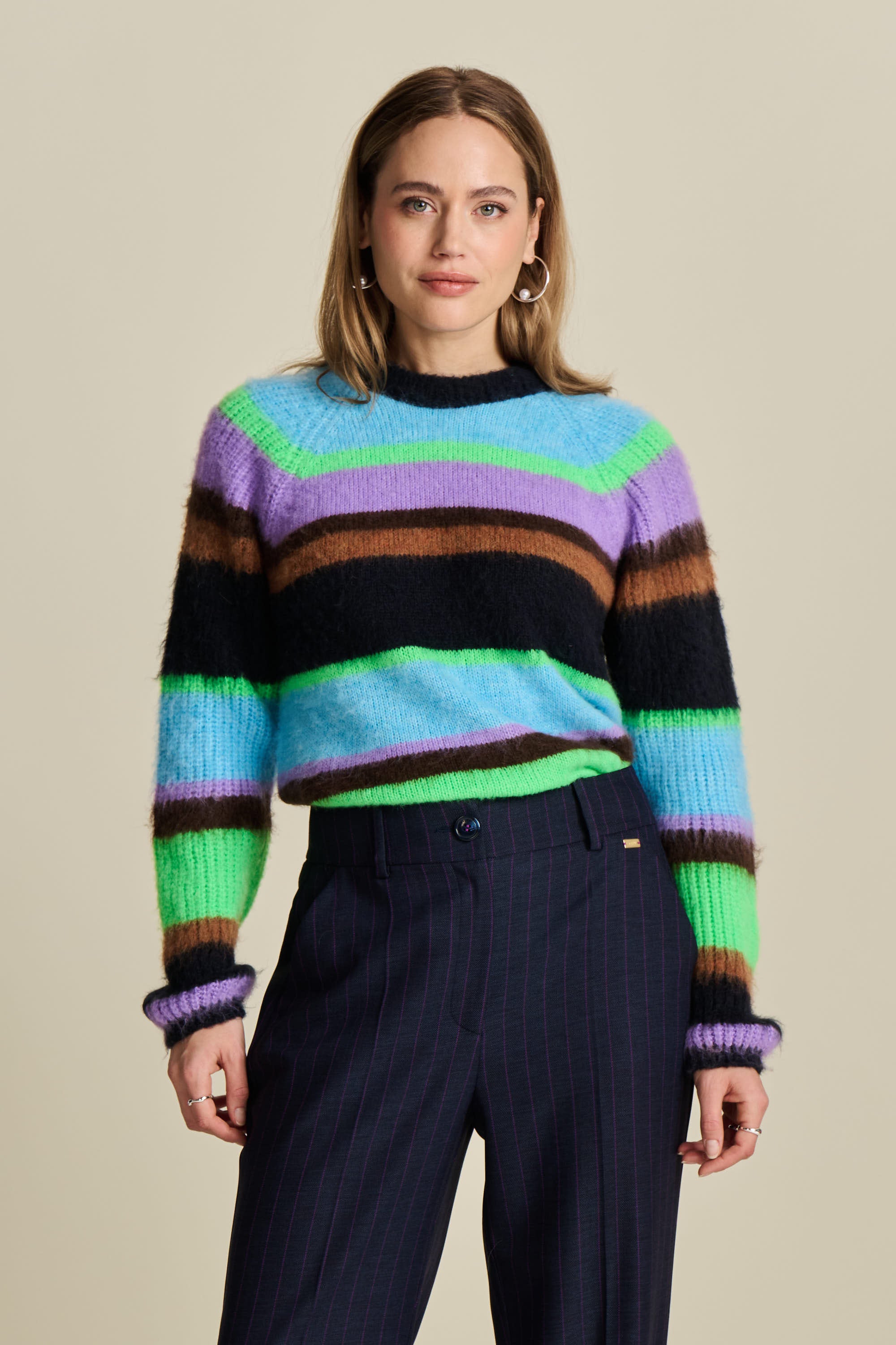 Pullover Brushed Stripes