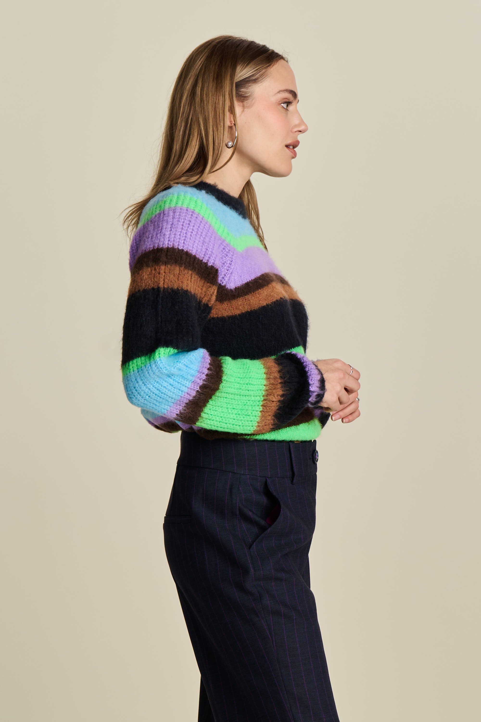 Pullover Brushed Stripes
