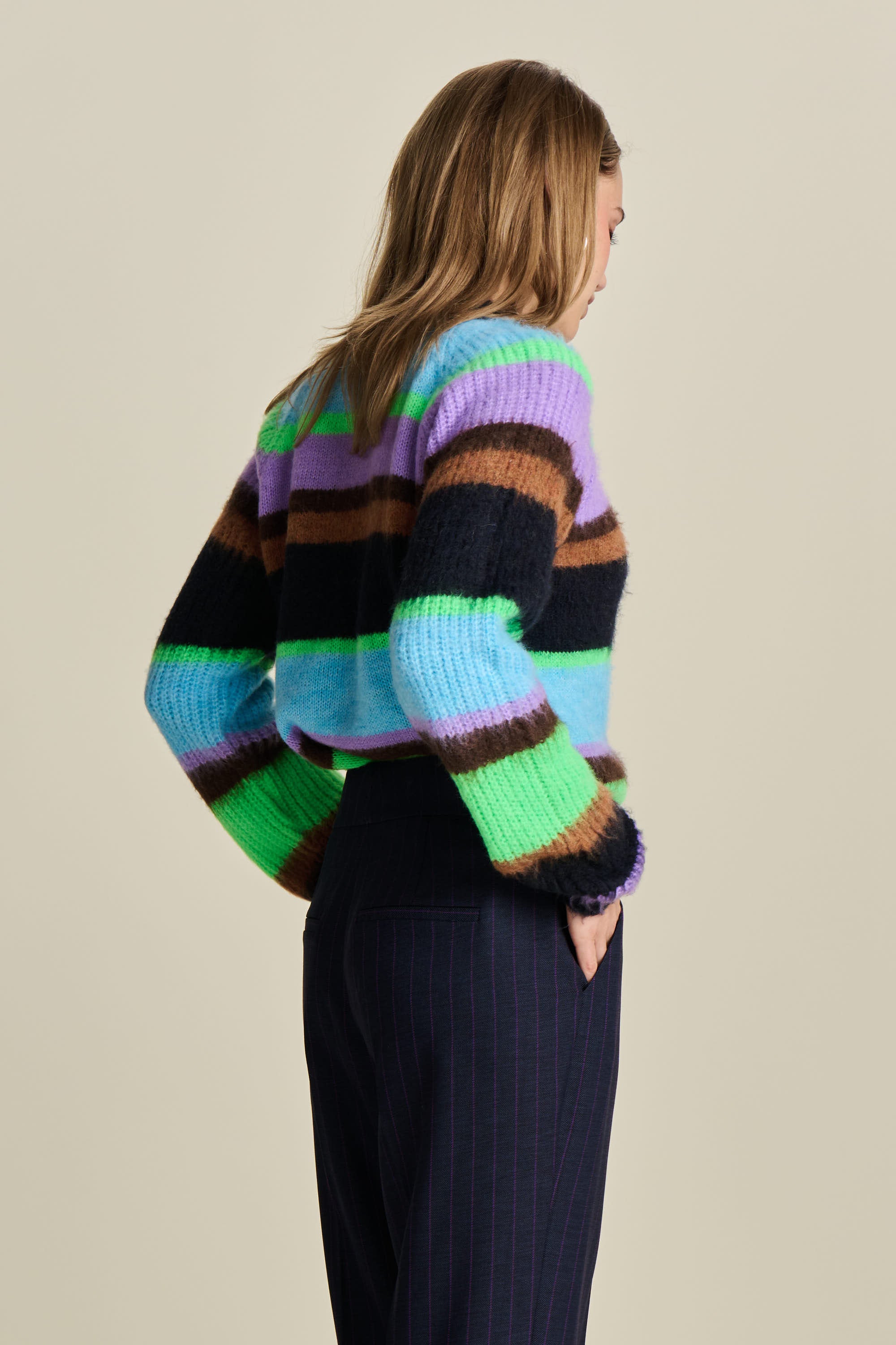 Pullover Brushed Stripes